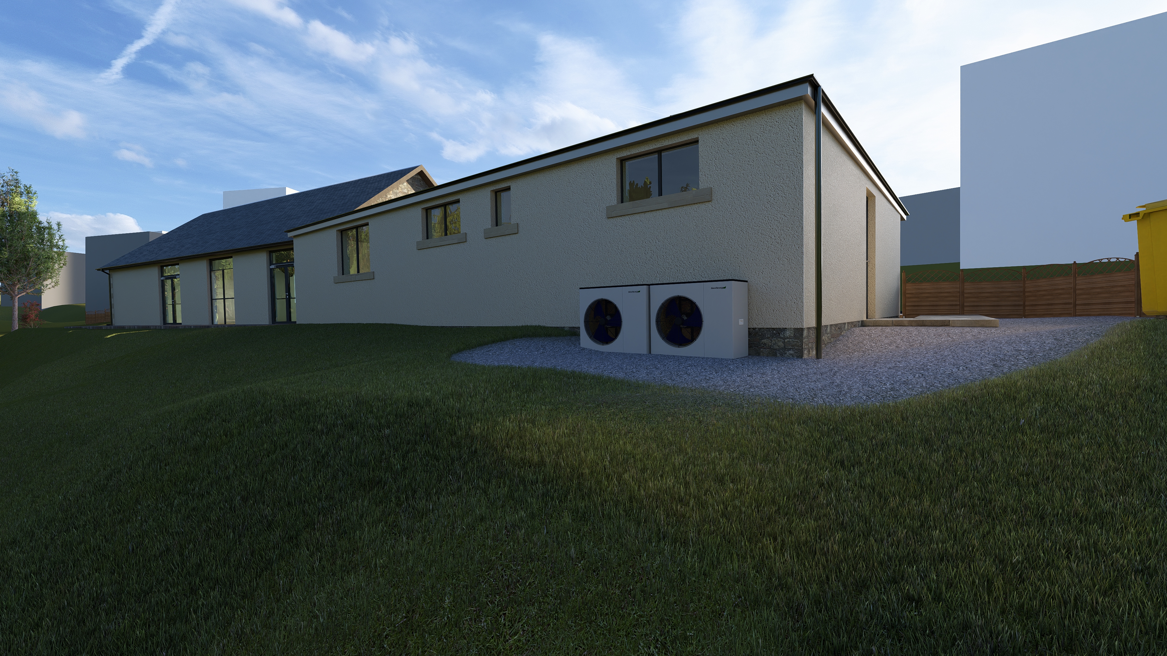 Village Hub Concept Side Elevation